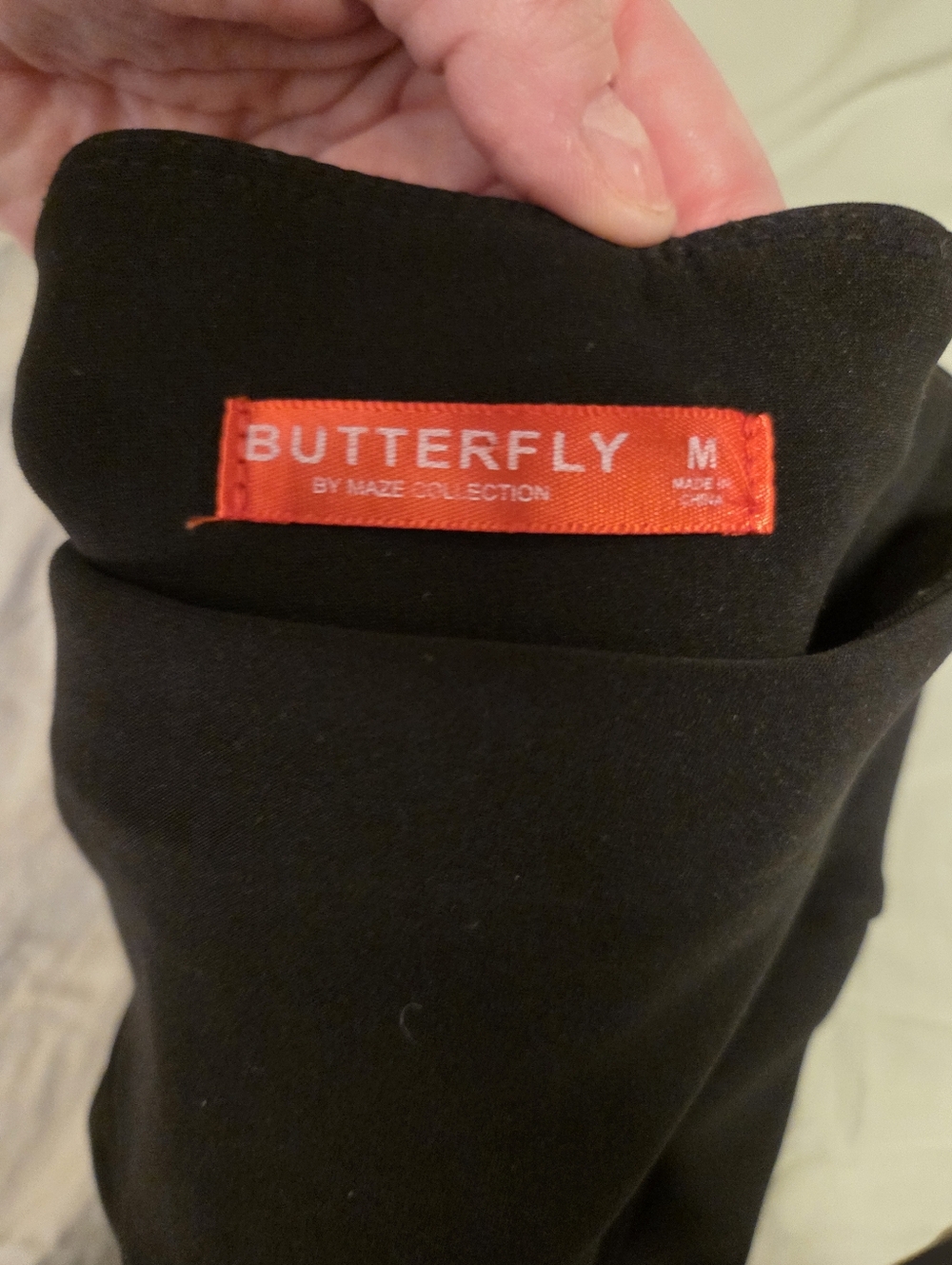 Butterfly Women's Black High-Waist Pull On Dress Pants - Picture 3 of 3